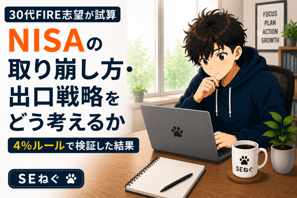 【30代FIRE志望が試算】NISAの取り崩し方・出口戦略をどう考えるか