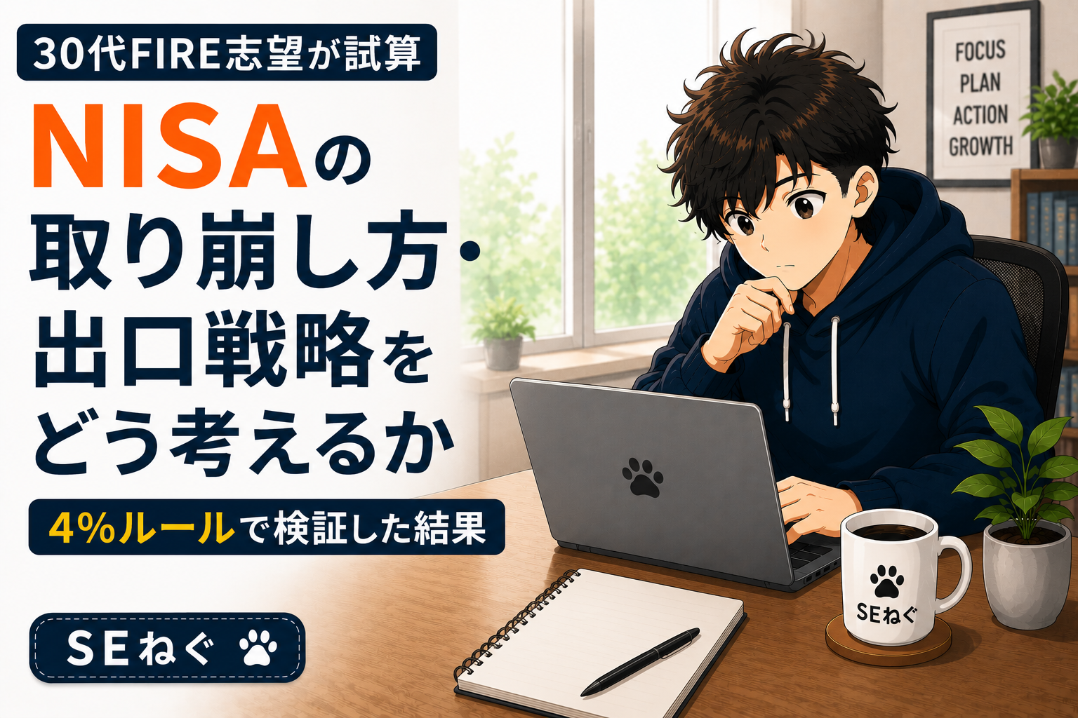 【30代FIRE志望が試算】NISAの取り崩し方・出口戦略をどう考えるか