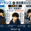 フリーランス vs 会社員エンジニアを3年比較