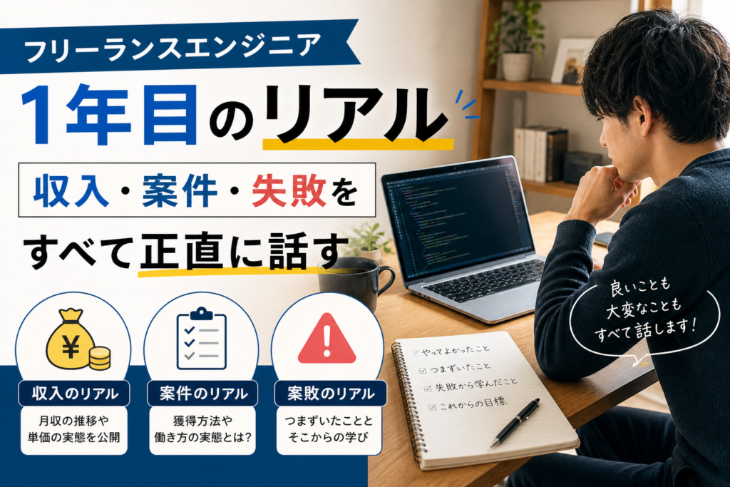 フリーランスエンジニア1年目のリアル