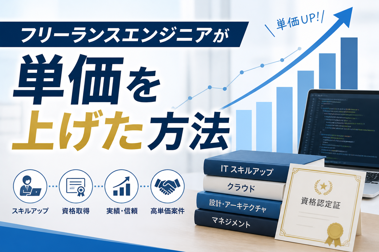 フリーランスエンジニアが単価を上げた方法