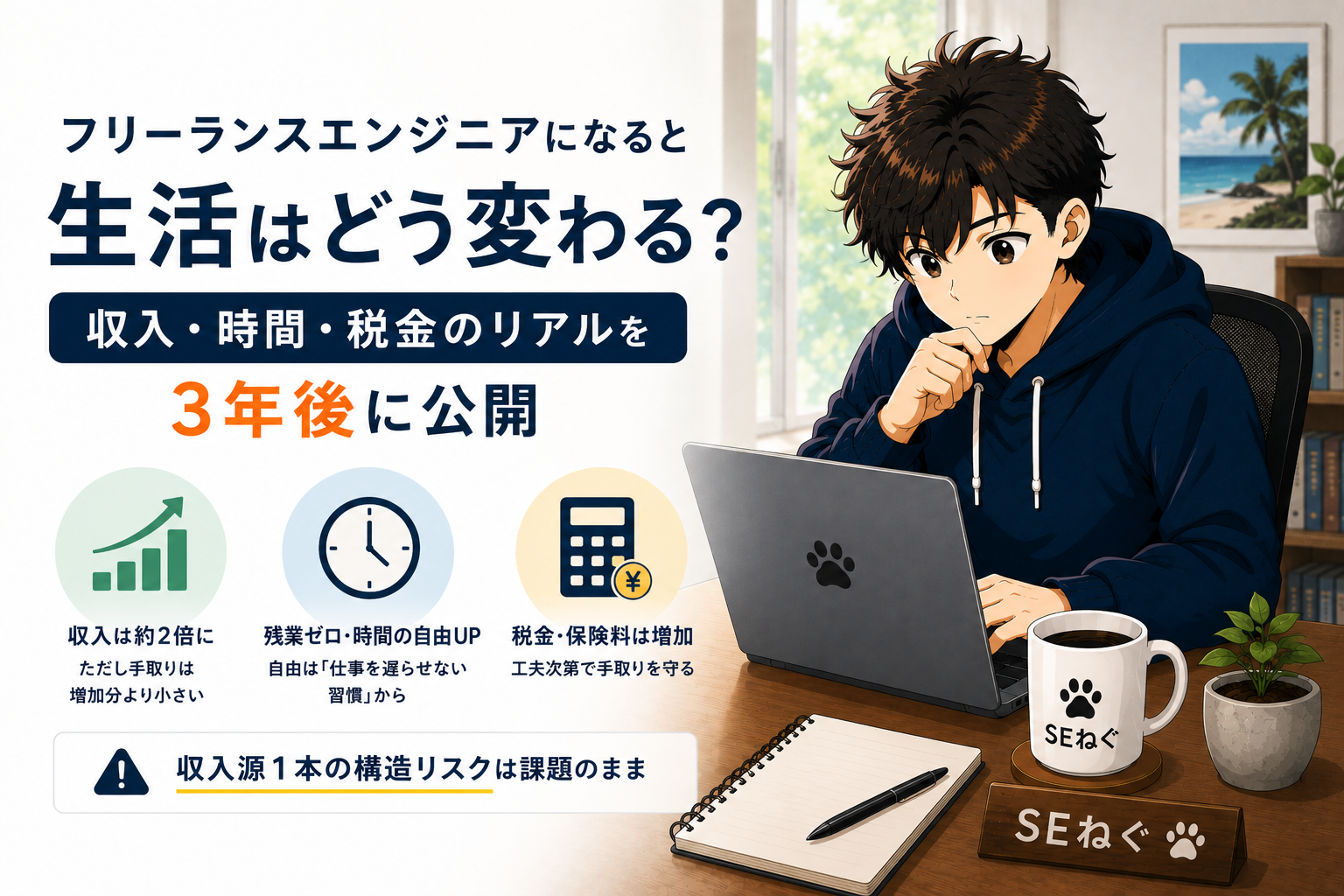 フリーランスエンジニアになると生活はどう変わる？