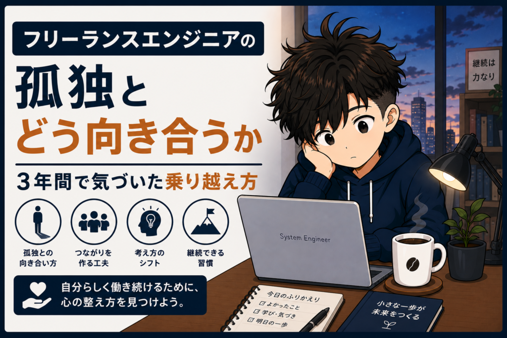 フリーランスエンジニアの孤独とどう向き合うか