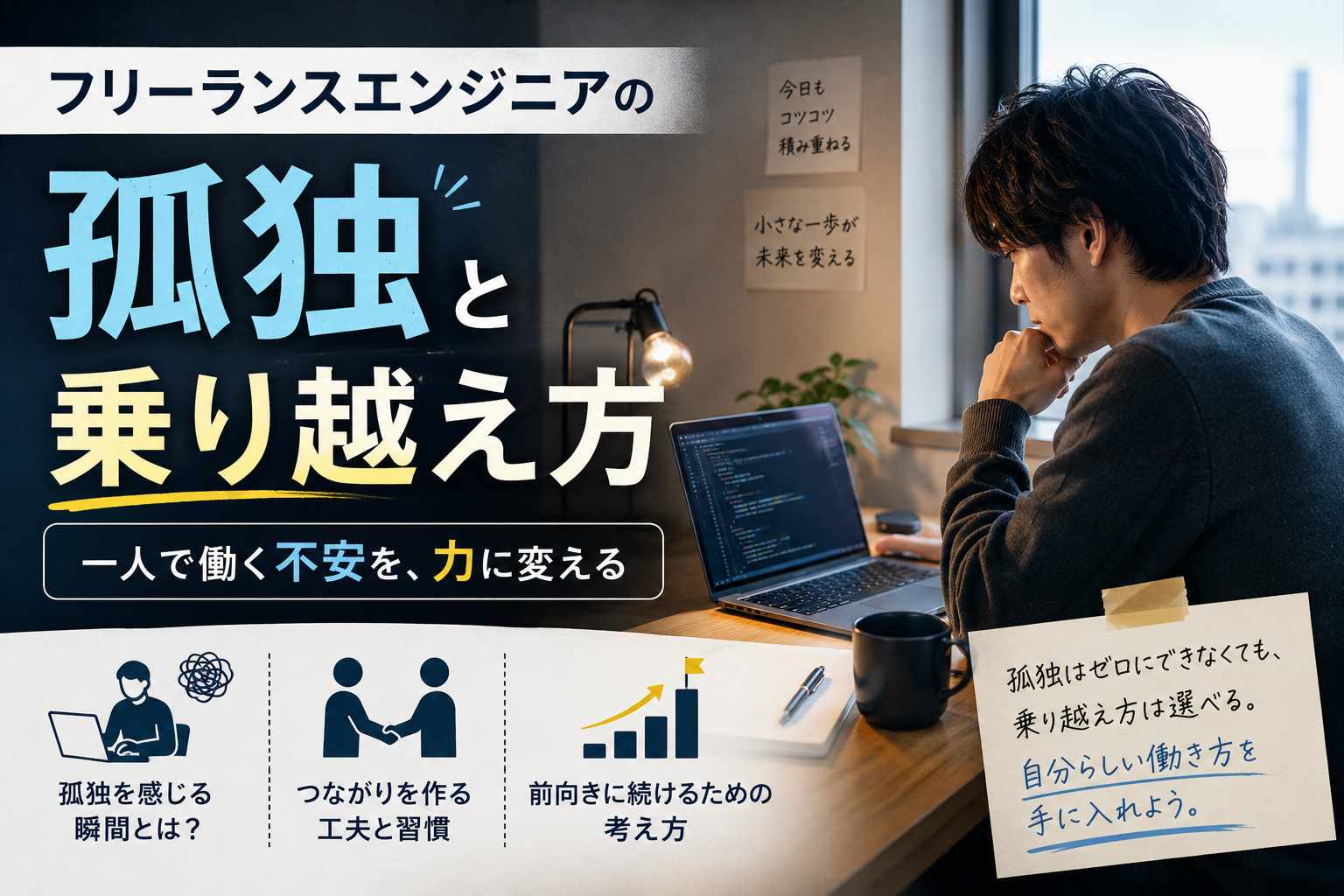 フリーランスエンジニアの孤独と乗り越え方