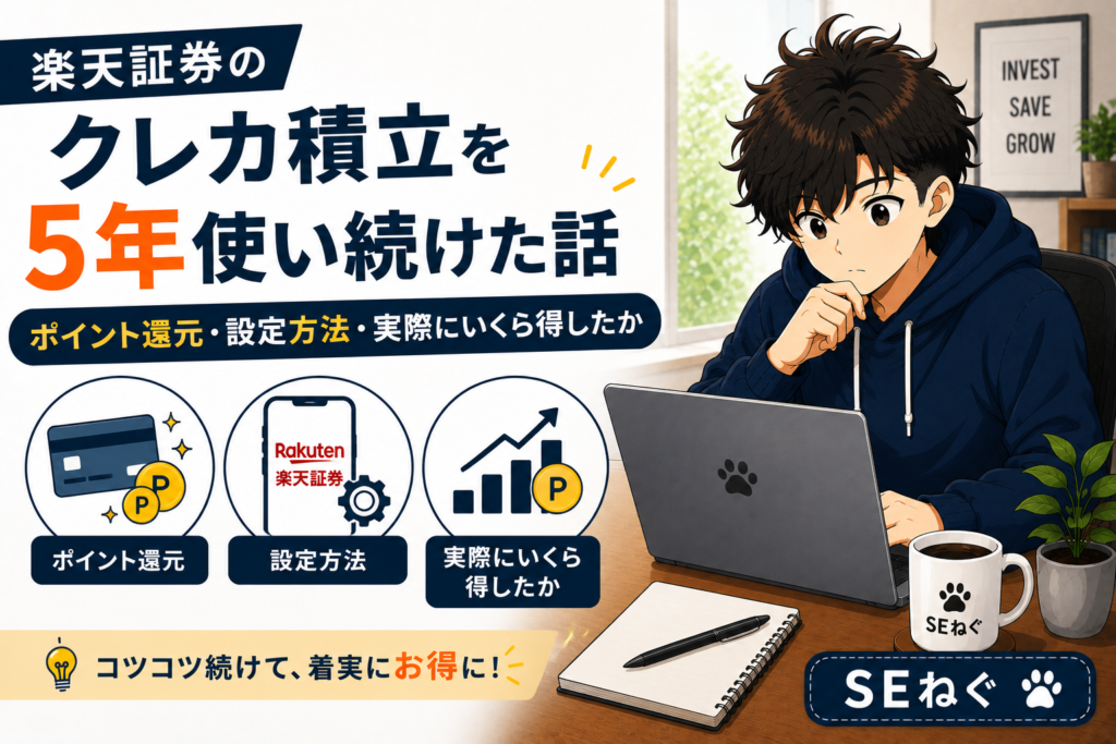 楽天証券のクレカ積立を5年使い続けた話