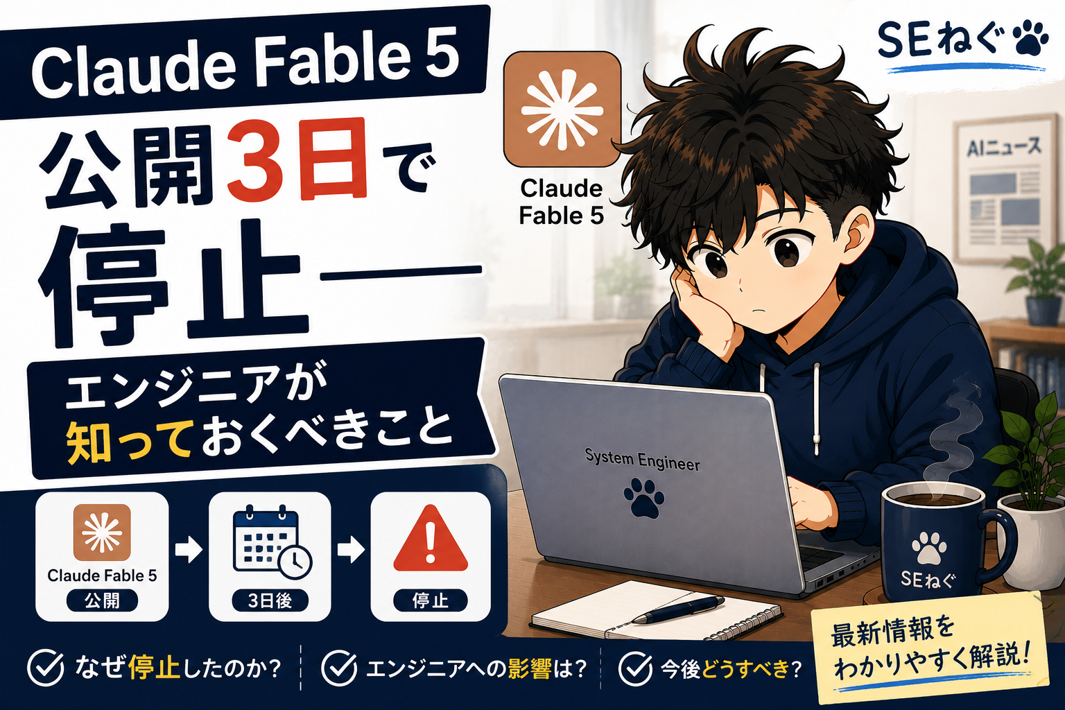 Claude Fable 5公開3日で停止