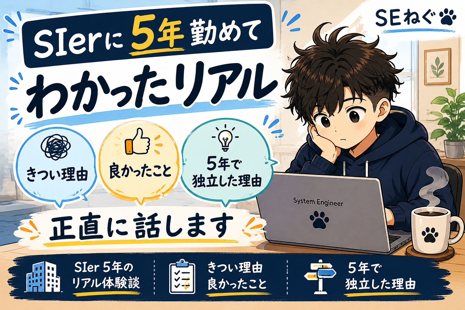 SIerに5年勤めてわかったリアル