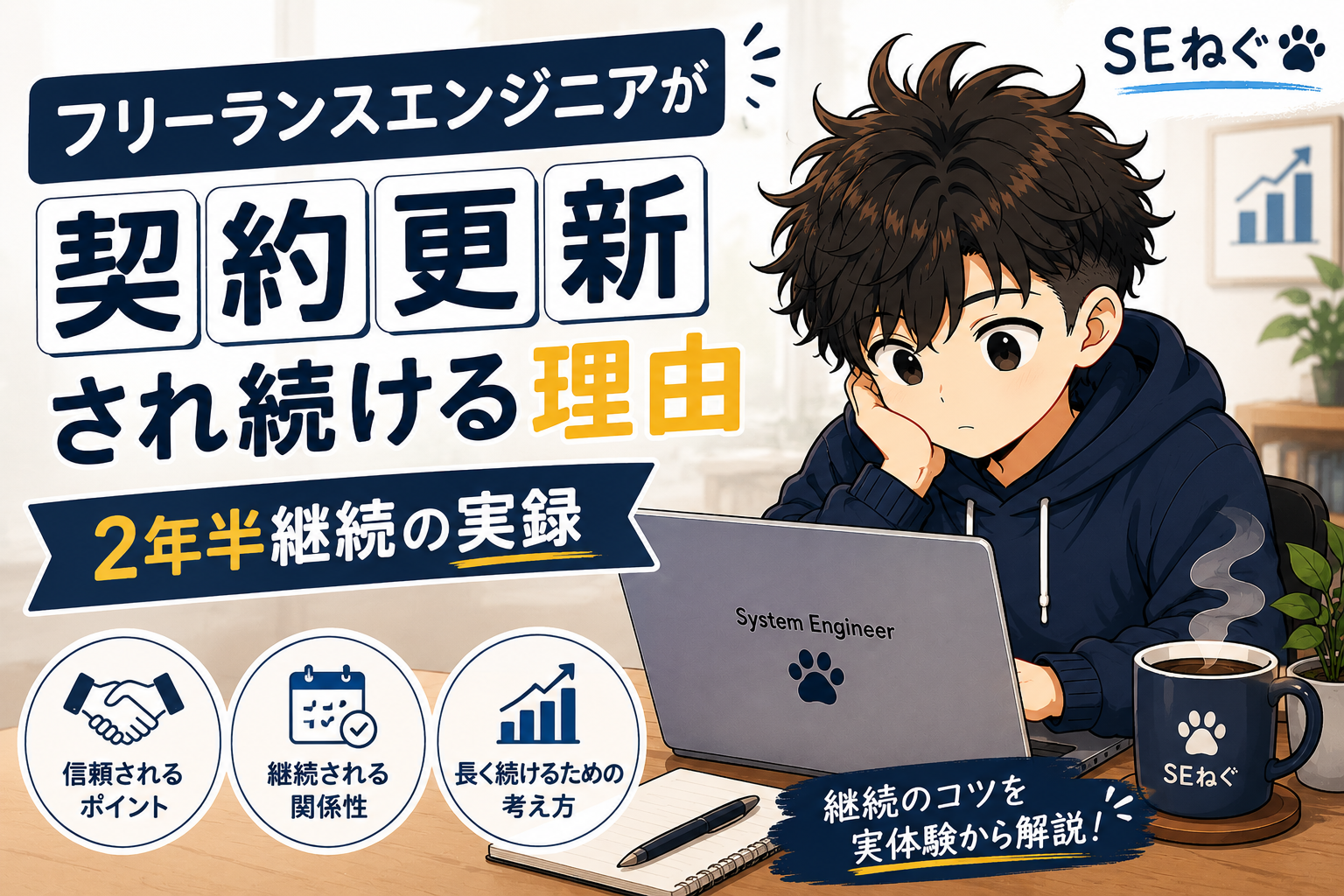 フリーランスエンジニアが契約更新され続ける理由