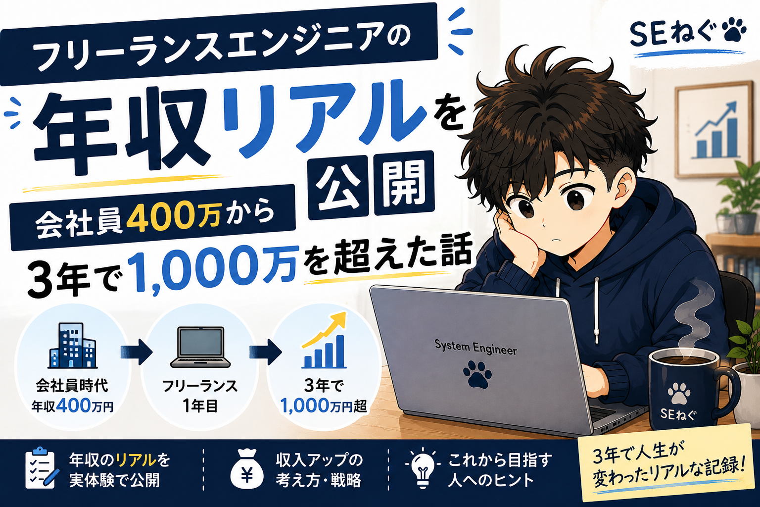 フリーランスエンジニアの年収リアルを公開