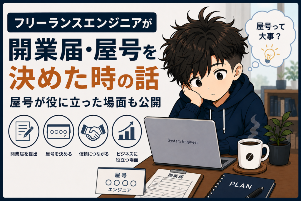 フリーランスエンジニアが開業届・屋号を決めた時の話