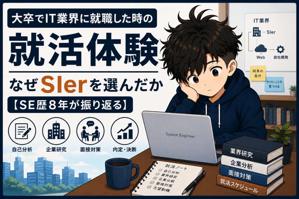 大卒でIT業界に就職した時の就活体験